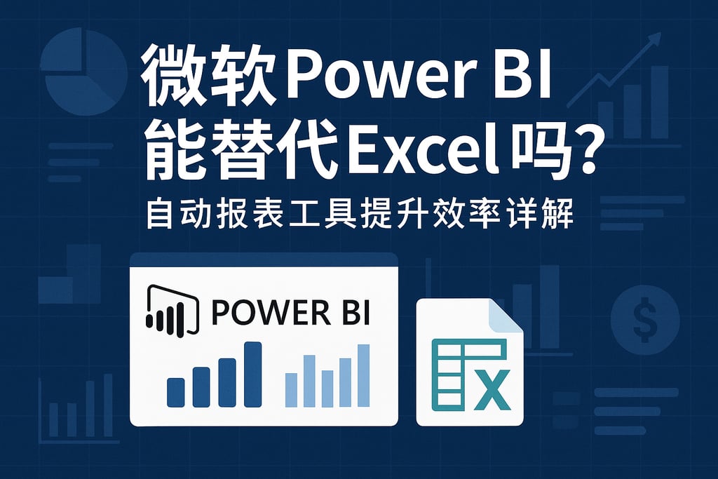 微软Power BI能替代Excel吗？自动报表工具提升效率详解